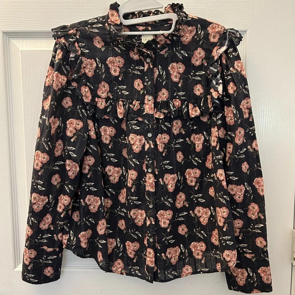 La Vie Rebecca Taylor floral blouse - Picture 2 of 4